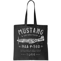 P51 Mustang North American Aviation Ww2 P51 Fighter Plane Tote Bag