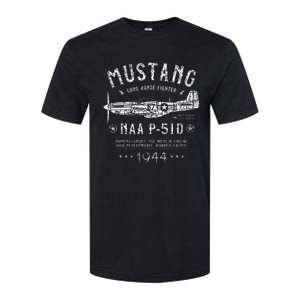 P51 Mustang North American Aviation Ww2 P51 Fighter Plane Softstyle CVC T-Shirt