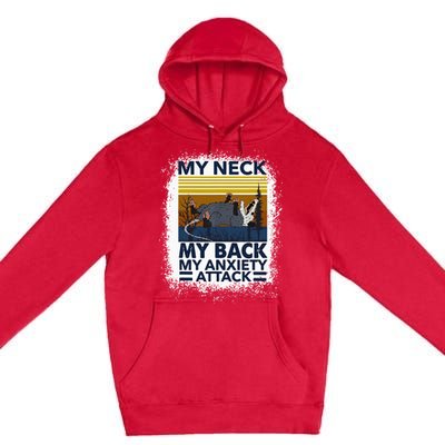 Possum My Neck My Back My Anxiety Attack Retro Opossums Premium Pullover Hoodie