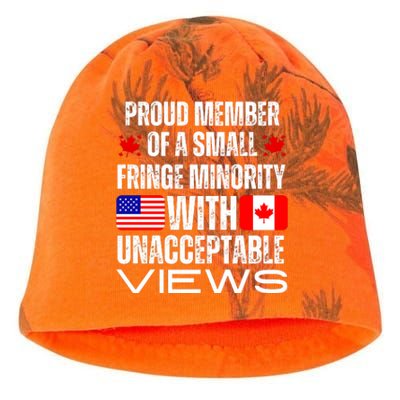 Proud Member Of Fringe Minority: America And Canada Together Kati - Camo Knit Beanie