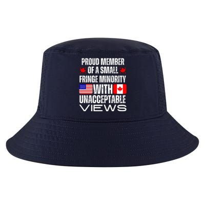 Proud Member Of Fringe Minority: America And Canada Together Cool Comfort Performance Bucket Hat