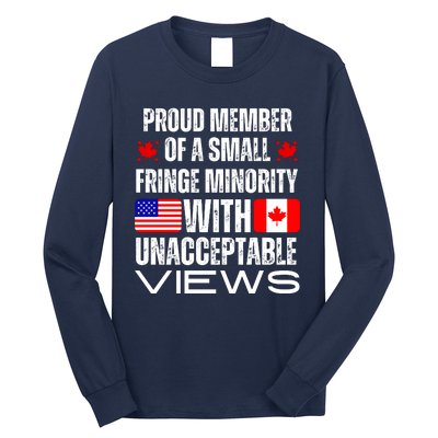 Proud Member Of Fringe Minority: America And Canada Together Long Sleeve Shirt