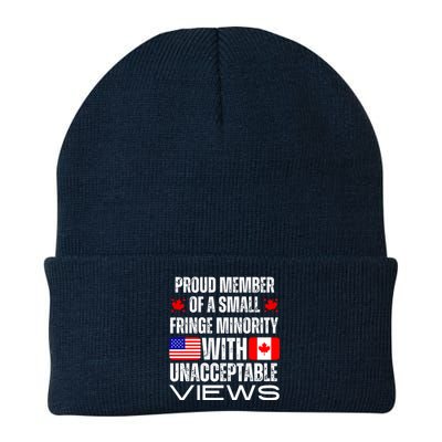 Proud Member Of Fringe Minority: America And Canada Together Knit Cap Winter Beanie