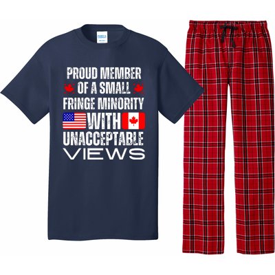 Proud Member Of Fringe Minority: America And Canada Together Pajama Set