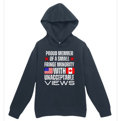 Proud Member Of Fringe Minority: America And Canada Together Urban Pullover Hoodie