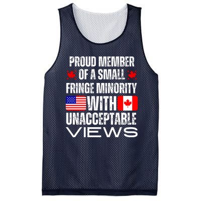 Proud Member Of Fringe Minority: America And Canada Together Mesh Reversible Basketball Jersey Tank