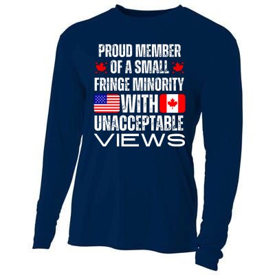 Proud Member Of Fringe Minority: America And Canada Together Cooling Performance Long Sleeve Crew