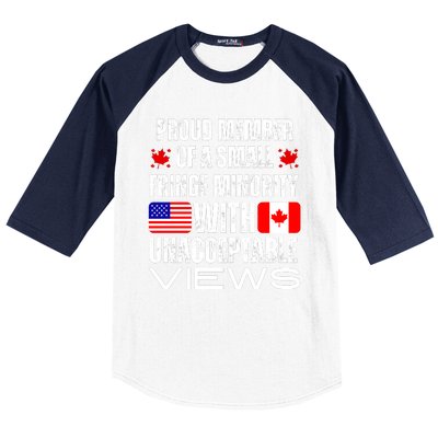 Proud Member Of Fringe Minority: America And Canada Together Baseball Sleeve Shirt