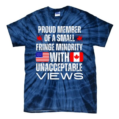 Proud Member Of Fringe Minority: America And Canada Together Tie-Dye T-Shirt