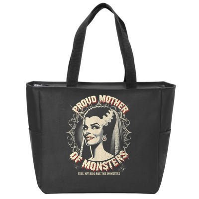 Proud Mother Of Monsters Zip Tote Bag