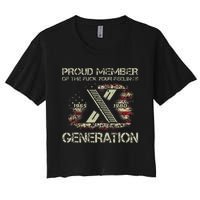 Proud Member Of The Fuck Your Feelings Gen X Women's Crop Top Tee