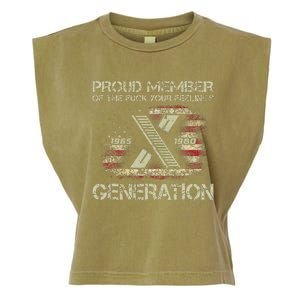 Proud Member Of The Fuck Your Feelings Gen X Garment-Dyed Women's Muscle Tee