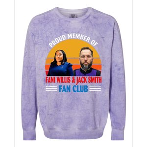 Proud Member Of Fani Willis And Jack Smith Fan Club Colorblast Crewneck Sweatshirt