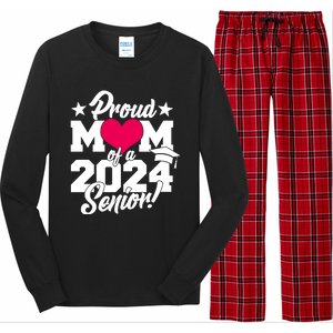 Proud Mom Of A 2024 Senior Grad Long Sleeve Pajama Set