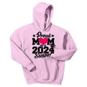 Proud Mom Of A 2024 Senior Grad Kids Hoodie