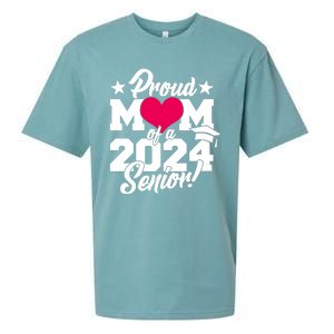 Proud Mom Of A 2024 Senior Grad Sueded Cloud Jersey T-Shirt