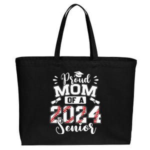 Proud Mom Of A 2024 Senior Baseball Graduate Cotton Canvas Jumbo Tote