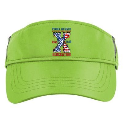 Proud Member Of The Fuck Your Feeling Generation X (On Back) Premium Adult Drive Performance Visor