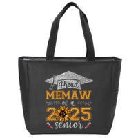 Proud Memaw Of A Class Of 2025 Senior Graduate Zip Tote Bag