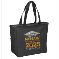 Proud Memaw Of A Class Of 2025 Senior Graduate Zip Tote Bag