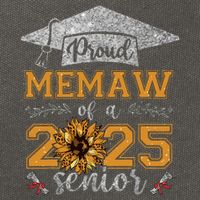 Proud Memaw Of A Class Of 2025 Senior Graduate Cotton Canvas Backpack
