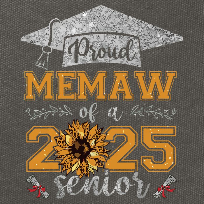Proud Memaw Of A Class Of 2025 Senior Graduate Cotton Canvas Backpack