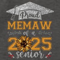 Proud Memaw Of A Class Of 2025 Senior Graduate Vector Backpack