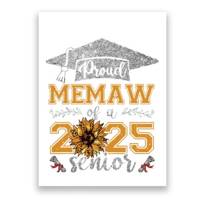 Proud Memaw Of A Class Of 2025 Senior Graduate Poster