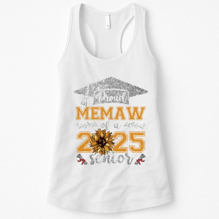 Proud Memaw Of A Class Of 2025 Senior Graduate Womens Tank Top