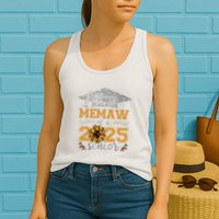 Proud Memaw Of A Class Of 2025 Senior Graduate Womens Tank Top