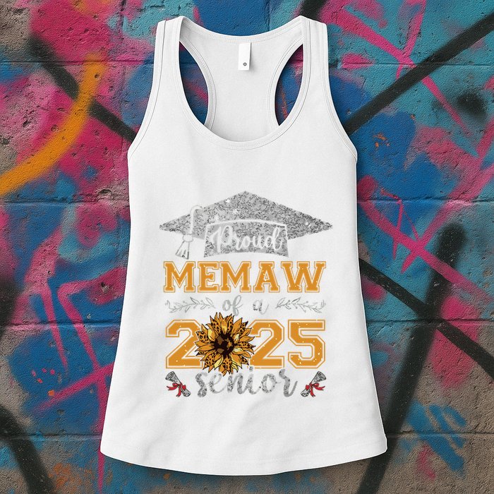 Proud Memaw Of A Class Of 2025 Senior Graduate Womens Tank Top