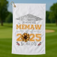 Proud Memaw Of A Class Of 2025 Senior Graduate Golf Towel