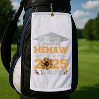 Proud Memaw Of A Class Of 2025 Senior Graduate Golf Towel