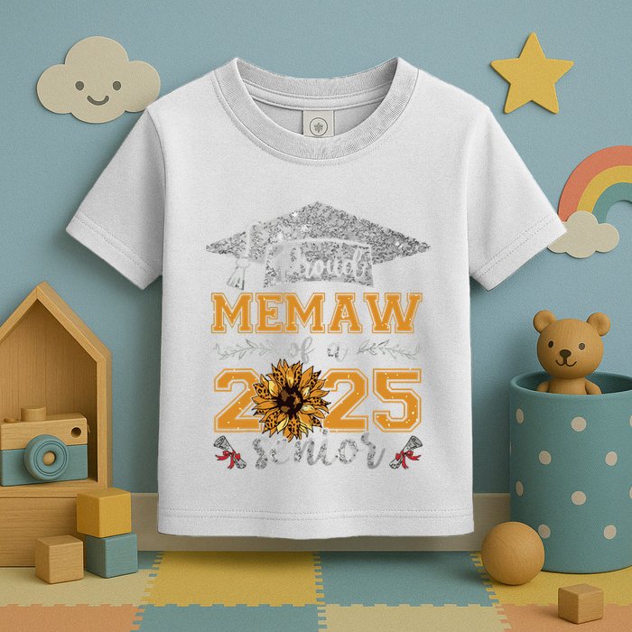 Proud Memaw Of A Class Of 2025 Senior Graduate Toddler T-Shirt