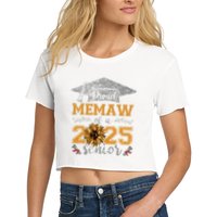 Proud Memaw Of A Class Of 2025 Senior Graduate Crop Top