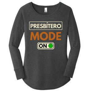 PresbíTero Mode On Christianity Minister And Church Deacon Women's Perfect Tri Tunic Long Sleeve Shirt