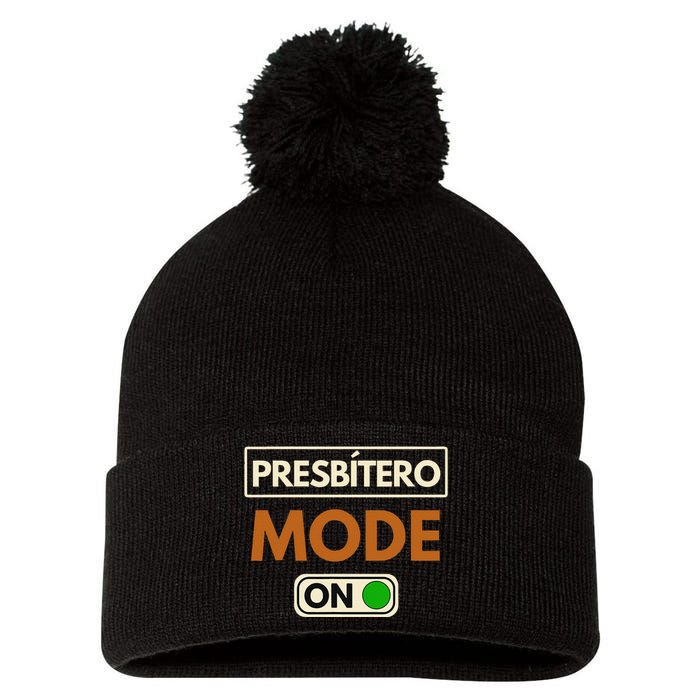 PresbíTero Mode On Christianity Minister And Church Deacon Pom Pom 12in Knit Beanie