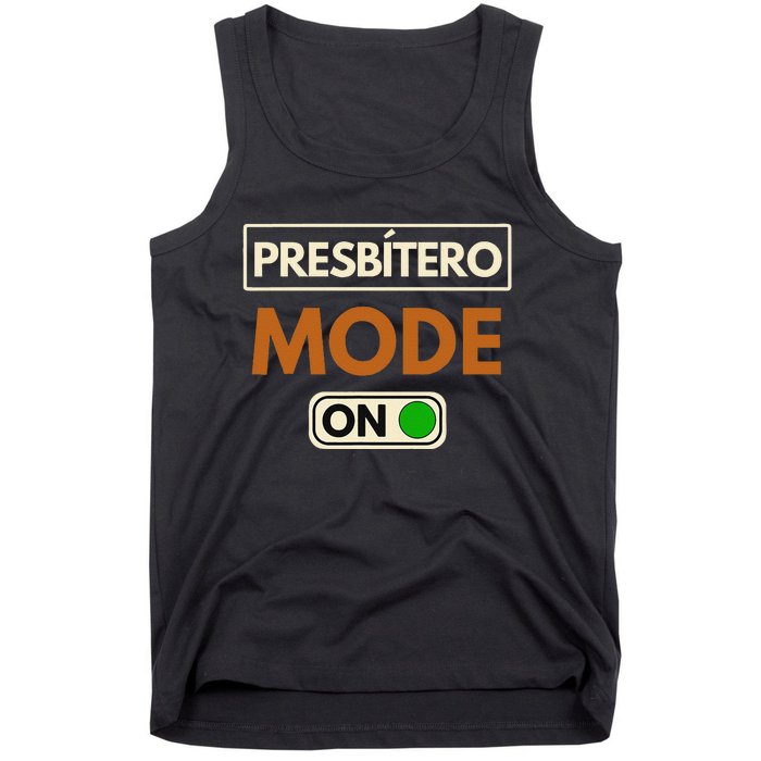 PresbíTero Mode On Christianity Minister And Church Deacon Tank Top