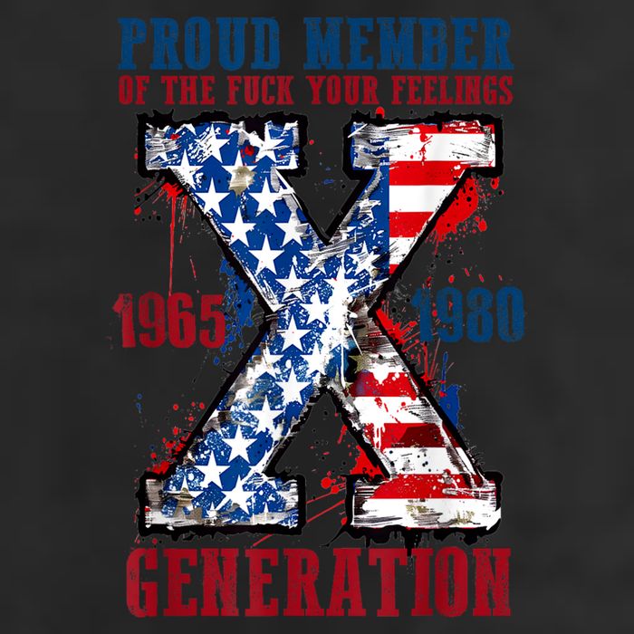Proud Member Of The Fuck Your Feelings Generation X 7 Panel Mesh Trucker Snapback Hat
