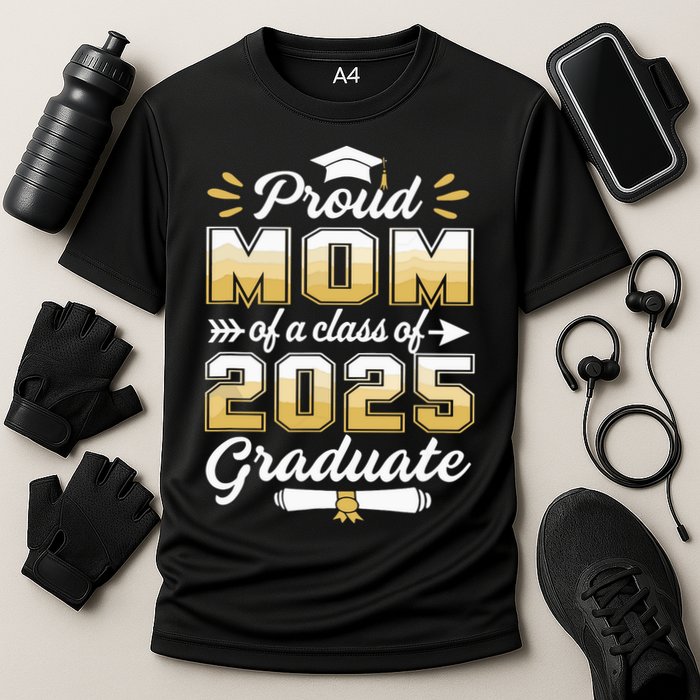 Proud Mom Of A Class Of 2025 Heart Graduate Senior 2025 Cooling Performance Crew T-Shirt