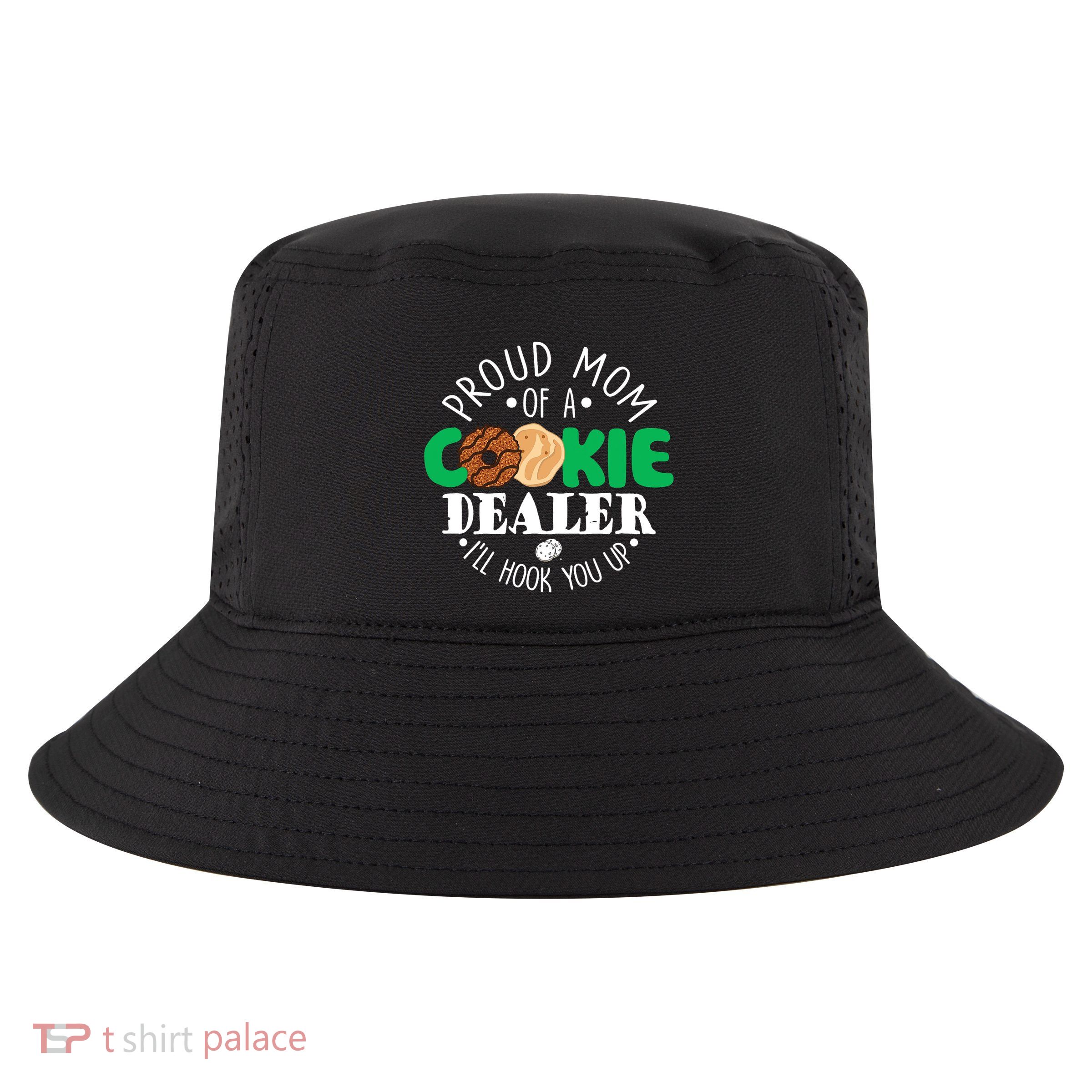 Proud Mom Of A Cookie Dealer Girl Troop Leader Matching Cool Comfort Performance Bucket Hat