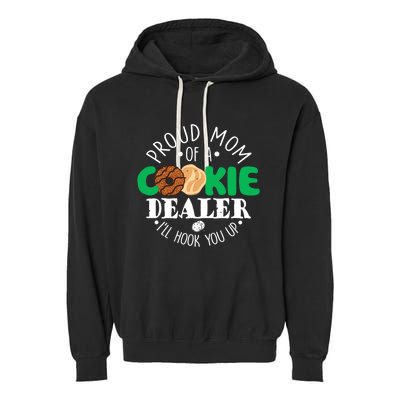 Proud Mom Of A Cookie Dealer Girl Troop Leader Matching Garment-Dyed Fleece Hoodie