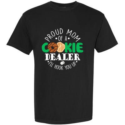 Proud Mom Of A Cookie Dealer Girl Troop Leader Matching Garment-Dyed Heavyweight T-Shirt