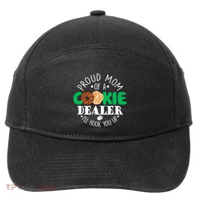 Proud Mom Of A Cookie Dealer Girl Troop Leader Matching 7-Panel Snapback Hat