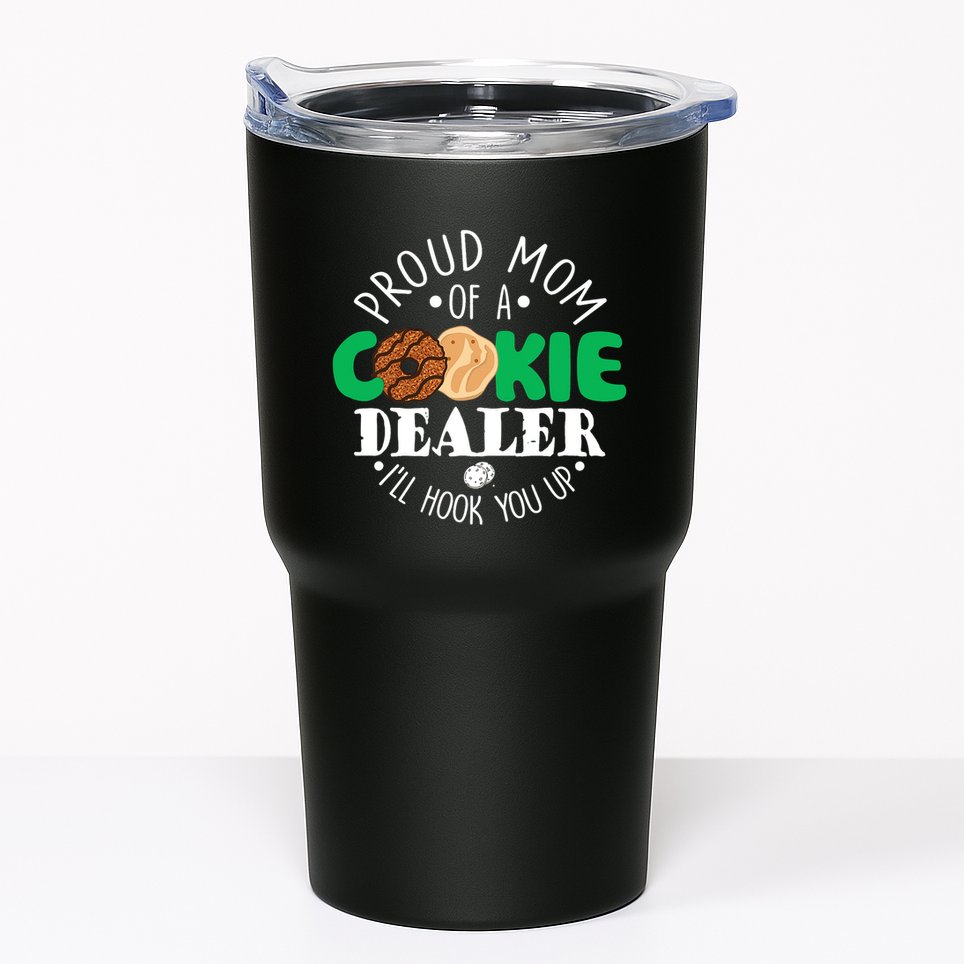 Proud Mom Of A Cookie Dealer Girl Troop Leader Matching Tumbler