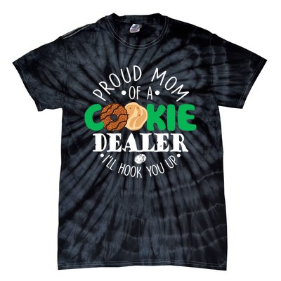 Proud Mom Of A Cookie Dealer Girl Troop Leader Matching Tie-Dye T-Shirt