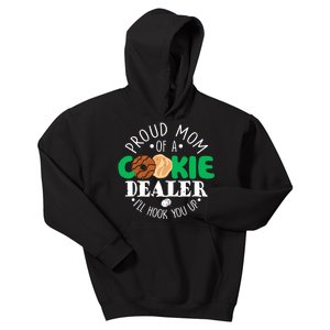 Proud Mom Of A Cookie Dealer Girl Troop Leader Matching Kids Hoodie