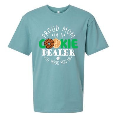 Proud Mom Of A Cookie Dealer Girl Troop Leader Matching Sueded Cloud Jersey T-Shirt