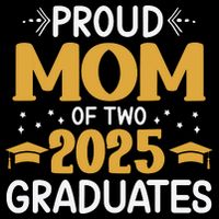 Proud Mom Of Two 2025 Graduates Senior Mom Class Of 2025 Impact Tech Backpack