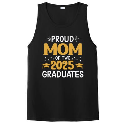 Proud Mom Of Two 2025 Graduates Senior Mom Class Of 2025 PosiCharge Competitor Tank